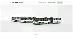 Desktop Screenshot of ljubljanacitybus.com